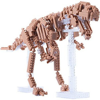 dinosaur assembling building blocks set