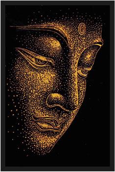 God Buddha Painting Poster With Frame Gloss Lamination 14x20 Inch Without Glass Fine Art Print Religious Posters In India Buy Art Film Design Movie Music Nature And Educational Paintings Wallpapers At