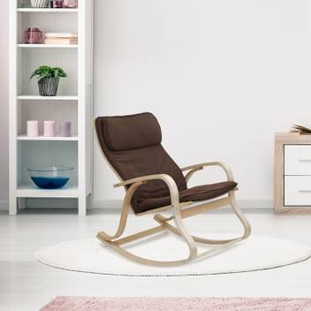 Home By Nilkamal Pronto Solid Wood 1 Seater Rocking Chairs Price