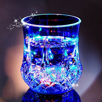 flashing light wine glass