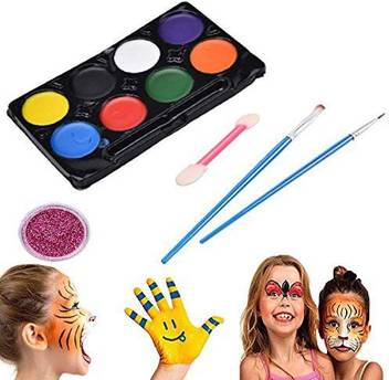 Johouse Face Painting Kit 12 Colors Non Toxic Kids Body Makeup