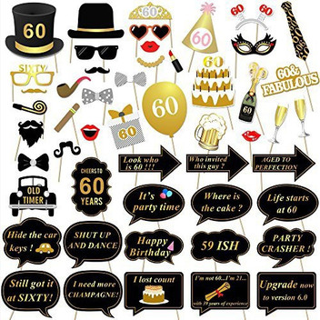 birthday party photo booth props