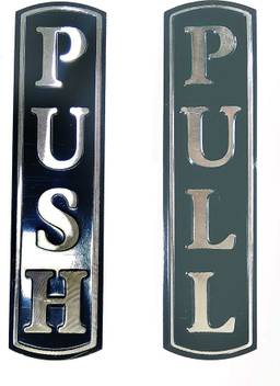 signever push pull stainless steel sign sticker for glass door home office hospital mall busines emergency sign