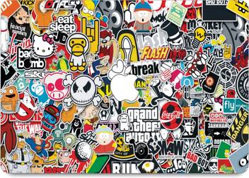 Sanctrix Abstract M11a006 Uv Print Matt Finish Apple Cutout Decal And Round Edge For Macbook 11 Inch Air Vinyl Laptop Decal 11 Price In India Buy Sanctrix Abstract M11a006 Uv Print Matt Finish