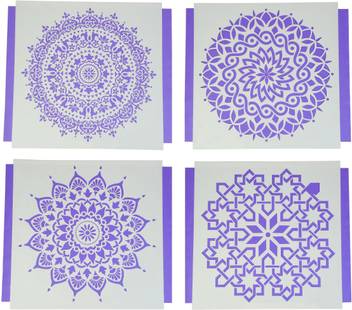 Vardhman Rangoli Design Stencil Size 24 X 24 Inch 60 X 60 Cm