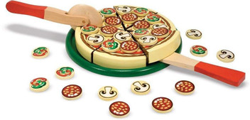 wooden pizza toy