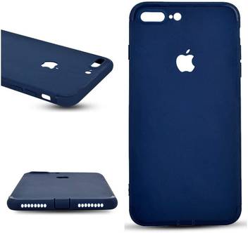 Am7 Back Cover For Iphone 7 Soft Silicon Logo Cut Back Cover Case For Iphone 7 Plus Blue Am7 Flipkart Com