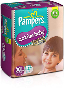 pampers active baby large flipkart