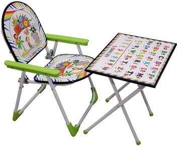 kids foldable table and chair set