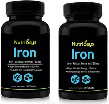 Nutriosys Iron Ferrous Fumarate 65mg Tablets Pack Of 2 Price In India Buy Nutriosys Iron Ferrous Fumarate 65mg Tablets Pack Of 2 Online At Flipkart Com