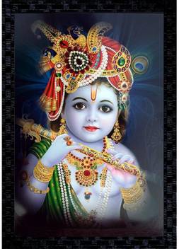Janki Krishan Ji Wall Painting Canvas 20 Inch X 14 Inch Painting