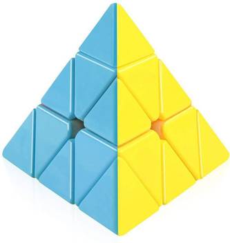 Krireen High Speed Pyraminx Stickerless Triangle Cube Puzzle