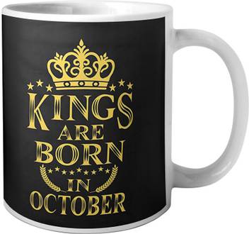 Mugkin Oct186 Kings Are Born In October Best Birthday Gift For