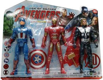 Quinergys Avengers Toys Set Captain America Ironman And Thor Infinity War 3 Hero Collection Avengers Toys Set Captain America Ironman And Thor Infinity War 3