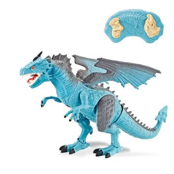 Shrih Remote Control Walking Robot Dinosaur With Wings Head Movement Fire Dragon For Kids Blue Remote Control Walking Robot Dinosaur With Wings Head Movement Fire Dragon For Kids Blue Shop