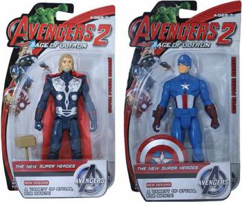 Imtion Avengers Set Super Hero Toys Captain America And Thor Action Toys A Led Small Light On The Chest All Body Part Moving Avengers Set Super Hero Toys Captain America And