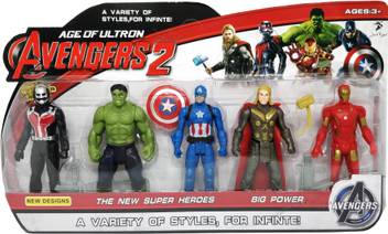 Stylo Avengers 2 Power Hero S Set Of 5 Action Figuers Avengers 2 Power Hero S Set Of 5 Action Figuers Buy Iron Man Hulk Captain America Thor Ant Man Toys In