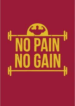 Gym Quote No Pain No Gain Wall Poster Size 12 X 18 Inch Paper Print Quotes Motivation Posters In India Buy Art Film Design Movie Music Nature And Educational