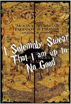 Harry Potter Marauders Map I Solemnly Swear I Am Up To No Good