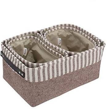 Homestorie Cloth Organizer Basket Set Pack Of 5 Storage Basket