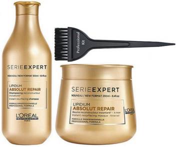 Professional Kit Hair Brush L Oreal Professional Paris Seriee Xpert Lipidium Absolut Repair Shampoo Masque Price In India Buy Professional Kit Hair Brush L Oreal Professional Paris Seriee Xpert Lipidium