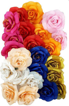 beautiful flower hair clips