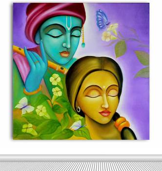 Tamatina Tamatina Canvas Painting Radha Krishna In Essence