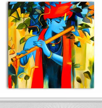 Tamatina Tamatina Canvas Painting Jai Sri Krishna Modern Art