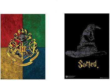 Wb Official Licensed Harry Potter Set Of 2 Hogwarts Crest And