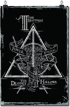 Wb Official Licensed Harry Potter Deathly Hallows Poster Maxi
