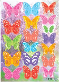 Jaamsoroyals Small 18 Pieces Dyi Wall Decal 3d Butterfly