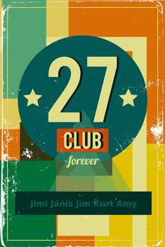 27 Club Forever Rock Wall Art Poster Fine Art Print Art