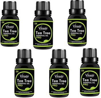 Vihado Tea Tree Oil Multipurpose Essential Oils 3x Pro Travel Pack For Hair Skin 30 Ml Pack Of 6 Price In India Buy Vihado Tea Tree Oil Multipurpose Essential Oils Melaleuca alternifolia (tea tree) oil: flipkart