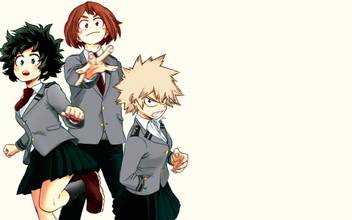 Athah Anime My Hero Academia Izuku Midoriya Ochako Uraraka Katsuki
