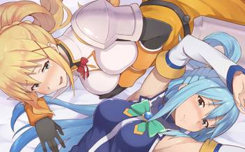 Athah Anime Konosuba God S Blessing On This Wonderful World Darkness Aqua Kono Subarashii Sekai Ni Shukufuku Wo Konosuba 13 19 Inches Wall Poster Matte Finish Paper Print Animation Cartoons Posters