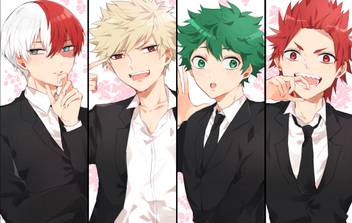 Athah Anime My Hero Academia Shouto Todoroki Katsuki Bakugou Izuku