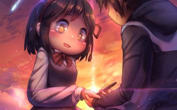 Athah Anime Your Name Kimi No Na Wa Taki Tachibana Chibi Mitsuha