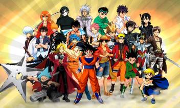 Athah Anime Crossover Natsu Dragneel Kirito Kazuto Kirigaya Naruto