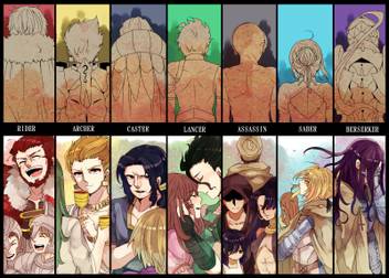 Wallpaper Athah Anime Fate Zero Fate Series Rider Archer Gilgamesh Caster For Free