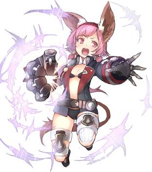 Athah Anime Granblue Fantasy Girl Short Hair Animal Ears Tail Pink