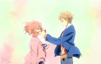 Athah Anime Beyond The Boundary Mirai Kuriyama Kyoukai No Kanata Akihito Kanbara 13 19 Inches Wall Poster Matte Finish Paper Print Animation Cartoons Posters In India Buy Art Film Design