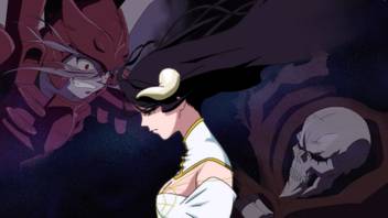 Wallpaper Athah Anime Overlord Shalltear Bloodfallen Albedo Ainz Ooal Gown For iPhone