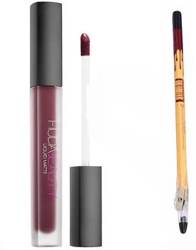 Huda Beauty Liquid Matte Vixen Colour Lipstick 3 Ml With Eye Kajal Price In India Buy Huda Beauty Liquid Matte Vixen Colour Lipstick 3 Ml With Eye Kajal Online At Flipkart Com