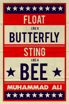 Muhammad Ali Float Like A Butterfly Retro Wall Art Poster Fine Art Print Art Paintings Posters In India Buy Art Film Design Movie Music Nature And Educational Paintings Wallpapers