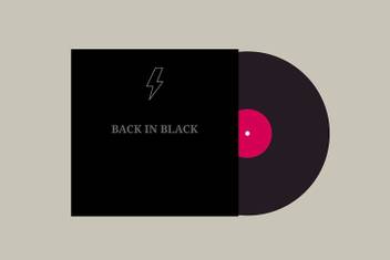 Ac Dc Back In Black Album Cover Wall Art Poster Fine Art Print Art Paintings Posters In India Buy Art Film Design Movie Music Nature And Educational Paintings Wallpapers