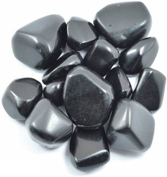 Reiki Crystal Products Black Obsidian Tumble Stone 100 Gms Pack
