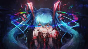 Athah Anime Vocaloid Hatsune Miku Blue Eyes Blue Hair Long Hair Blush Tears Twintails Tie 13 19 Inches Wall Poster Matte Finish Paper Print Animation Cartoons Posters In India Buy