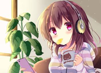 Wallpaper Athah Anime Gi A Rlish Number Chitose Karasuma Headphones 13 19 Free HD