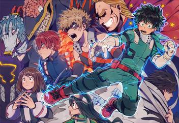 Athah Anime My Hero Academia Izuku Midoriya All Might Katsuki Bakugou Tsuyu Asui Ochako Uraraka Shouta