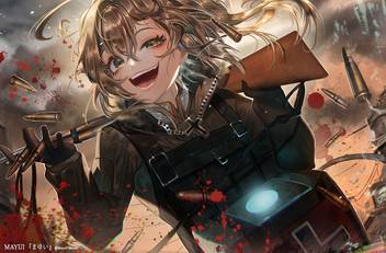 Wallpaper Athah Anime Youjo Senki Short Hair Heterochromia Blonde Bullet Desktop Wallpaper Free